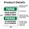 Signmission Safety Culture Sign, 18 in Width, Vinyl Decal, Rectangle, Bilingual OS-2PACK-TS-D-1824-L-11895 - alternate 3